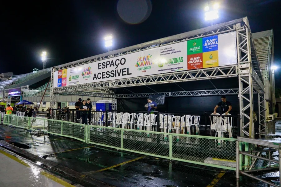 Carnaval na Floresta 2026: Sambódromo de Manaus terá Espaço Acessível para pessoas com deficiência