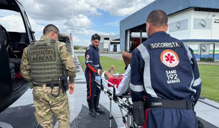 Operação aérea do Dioa-SSP-AM resgata idoso indígena com complicações cardíacas em Manaus