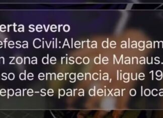 Manaus entra em alerta severo para chuvas intensas e risco de alagamentos