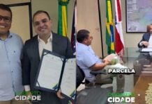 Governador Roberto Cidade e prefeito Radinho firmam convênio de R$ 12 milhões para pavimentação em Barcelos