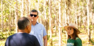 Débora Menezes visita usina de pau-rosa em Maués e reafirma compromisso com produtores do interior: ‘Esse mandato é um braço amigo de quem trabalha no campo’