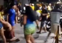 Após jogo da Seleção Brasileira, confusão termina em briga generalizada em posto de combustíveis em Coari
