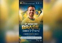 Influenciador vende experiência de R$ 500 para ver jogo do Brasil em evento privado
