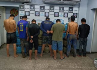 Sete suspeitos são presos e 68 botijas de gás furtadas são recuperadas em Manaus