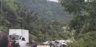Acidente entre caminhonete e caminhão causa lentidão na AM-010 no Amazonas