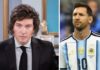 Após fala de Messi sobre dificuldade econômica vivida pelos argentinos, Milei responde