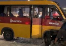 Criança estava entre os 9 passageiros de ‘Amarelinho’ envolvido em acidente em Manaus