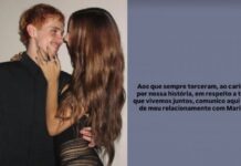 Juliano Floss anuncia fim do relacionamento com Marina Sena após dois anos de namoro
