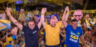 Roberto Cidade participa de ato que confirma Fausto Júnior na disputa à reeleição para deputado federal