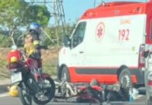Acidente deixa dois feridos e provoca congestionamento na Avenida das Torres em Manaus