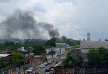 Incêndio em área de mata assusta moradores e mobiliza bombeiros no Parque 10 em Manaus
