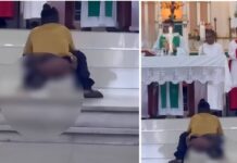 VÍDEO: Homem interrompe missa, defeca diante do altar e gera revolta entre os fiéis
