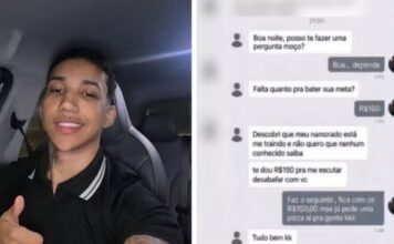 Passageira oferece R$ 150 a motorista para ouvir história de traição, mas ele pede pizza