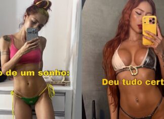 Ruivinha de Marte mostra antes e depois após ganhar 20 kg e comemora resultado