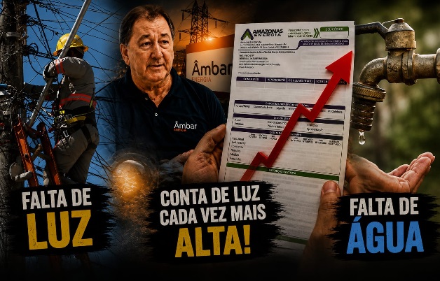 falta de luz e água