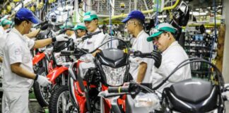 Produção de motos no PIM bate recorde histórico para julho