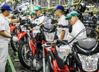 Produção de motos no PIM bate recorde histórico para julho