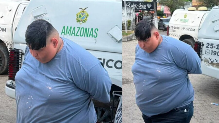 Sentado no sofá, 'Pança' é localizado pela PM e preso por duplo h0m1cídi0 em Manaus Sentado no sofá, 'Pança' é localizado pela PM e preso por duplo h0m1cídi0 em Manaus