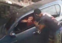 Motorista bate em veículos e acaba dentro de igarapé durante tentativa de fuga em Manaus