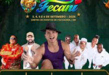 Fecani 2026 terá Grupo Molejo, Carrapicho e Davi Assayag em quatro dias de programação