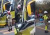 Motorista fica preso às ferragens após ônibus bater contra carreta na BR-174 no AM