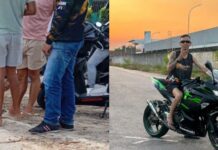 Acidente de moto deixa duas pessoas gravemente feridas na Zona Norte de Manaus