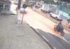 Vídeo mostra momento em que adutora rompe e alaga avenida em Manaus