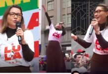 VÍDEO: Apaixonada, Janja canta para Lula e emociona os petistas em evento: ‘Tentaram te derrubar’