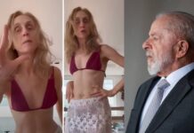 VÍDEO: Esbanjando beleza e fazendo o ‘L’, atriz Betty Gofman grava vídeo em apoio a Lula