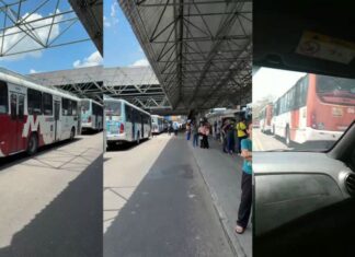 Motoristas paralisam transporte coletivo de Manaus após atraso no pagamento de salários