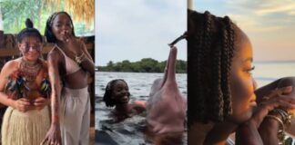 Atriz da Globo se joga na cultura amazonense e promete voltar a Manaus para comer pirarucu