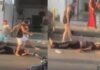 VÍDEO: Homem desmaia após chut3 na cabeça durante pancadaria no Alvorada