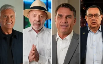Lula marca 38% no 1º turno, Flávio Bolsonaro 33%, Augusto Cury 8% e Ronaldo Caiado 4%, aponta Datafolha