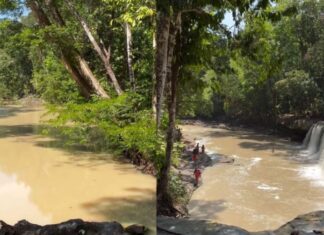Água do Rio Urubu é poluída e Cachoeira Natal é interditada em Presidente Figueiredo