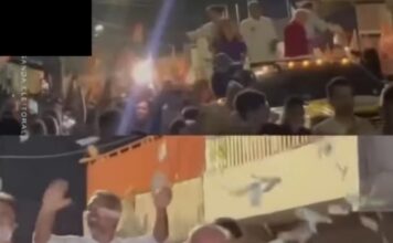 População lança dinheiro falso contra comitiva de Lula durante protesto eleitoral