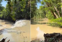 Obra irregular é alvo de investigação após Cachoeira Natal ficar barrenta
