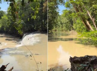 Obra irregular é alvo de investigação após Cachoeira Natal ficar barrenta