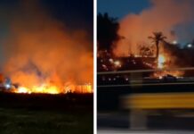 Incêndio chama atenção de moradores nas proximidades do Hospital Delphina Aziz