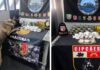 Cão farejador localiza haxixe oculto em latas de atum durante operação em barco no AM