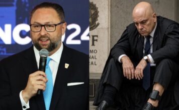 Aliado de Trump compartilha imagem de IA de Moraes com tornozeleira eletrônica