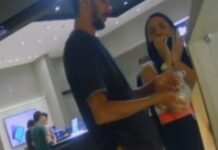“Casal do crime” é filmado levando semijoias de quiosque no Manauara Shopping; assista!
