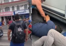 Suspeito de assaltos é capturado e agredido por moradores no Betânia em Manaus