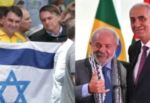 Flávio Bolsonaro domina votação em Israel e Lula vence com ampla vantagem na Palestina