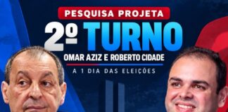 A um dia da eleição, pesquisa Projeta aponta cenário de segundo turno entre Omar Aziz e Roberto Cidade
