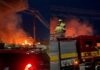 Grande quantidade de materiais combustíveis dificulta controle de incêndio no Distrito Industrial