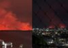 Chocante! Fumaça de incêndio em Cacau Pirêra pode ser vista de bairros e da orla de Manaus