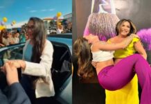 Mãe de Djidja Cardoso passa para o semiaberto e é recebida com festa em salão no Parque 10